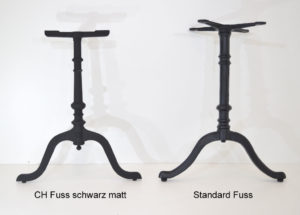 Gussfuss Schweiz - Import, Gusseisenfuss für Beizentisch