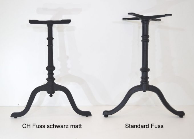 Gussfuss Schweiz - Import, Gusseisenfuss für Beizentisch