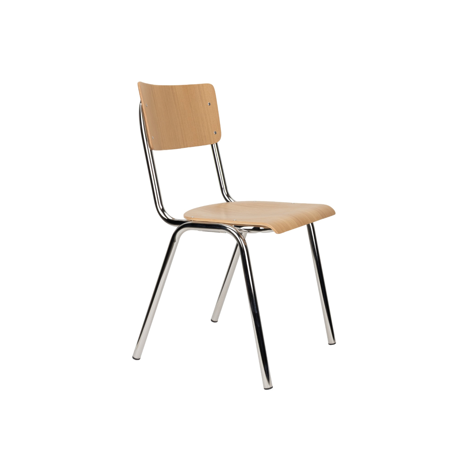 Stuhl Eiche/chrom 72468