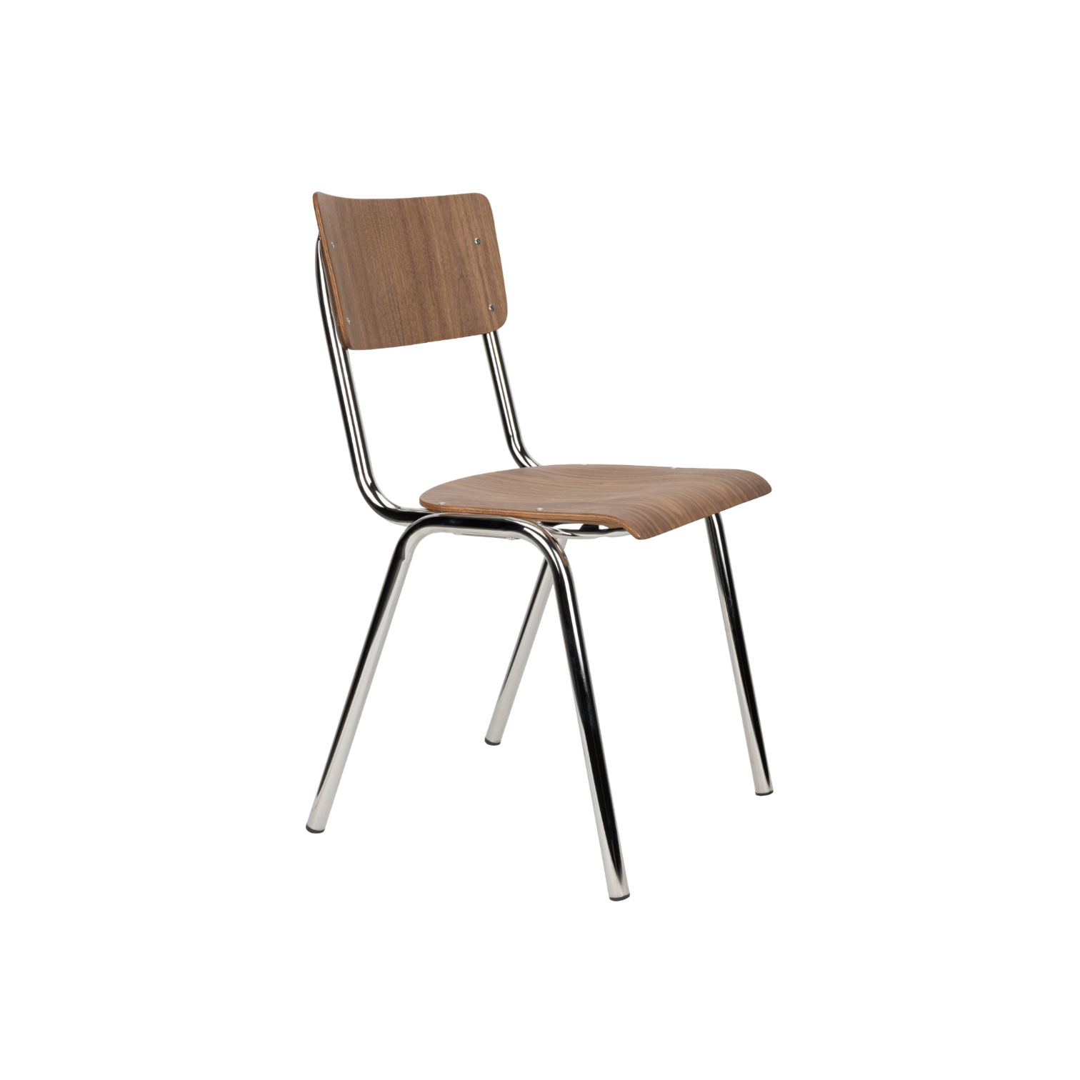 Stuhl Nussbaum/chrom 72467